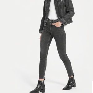 Everlane High Rise Black Skinny Jean